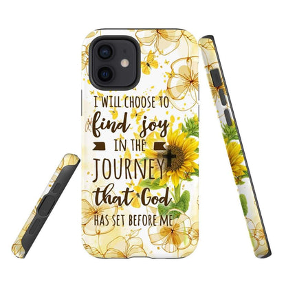 I Will Choose To Find Joy In The Journey Christian Phone Case - Scripture Phone Cases - Iphone Cases Christian