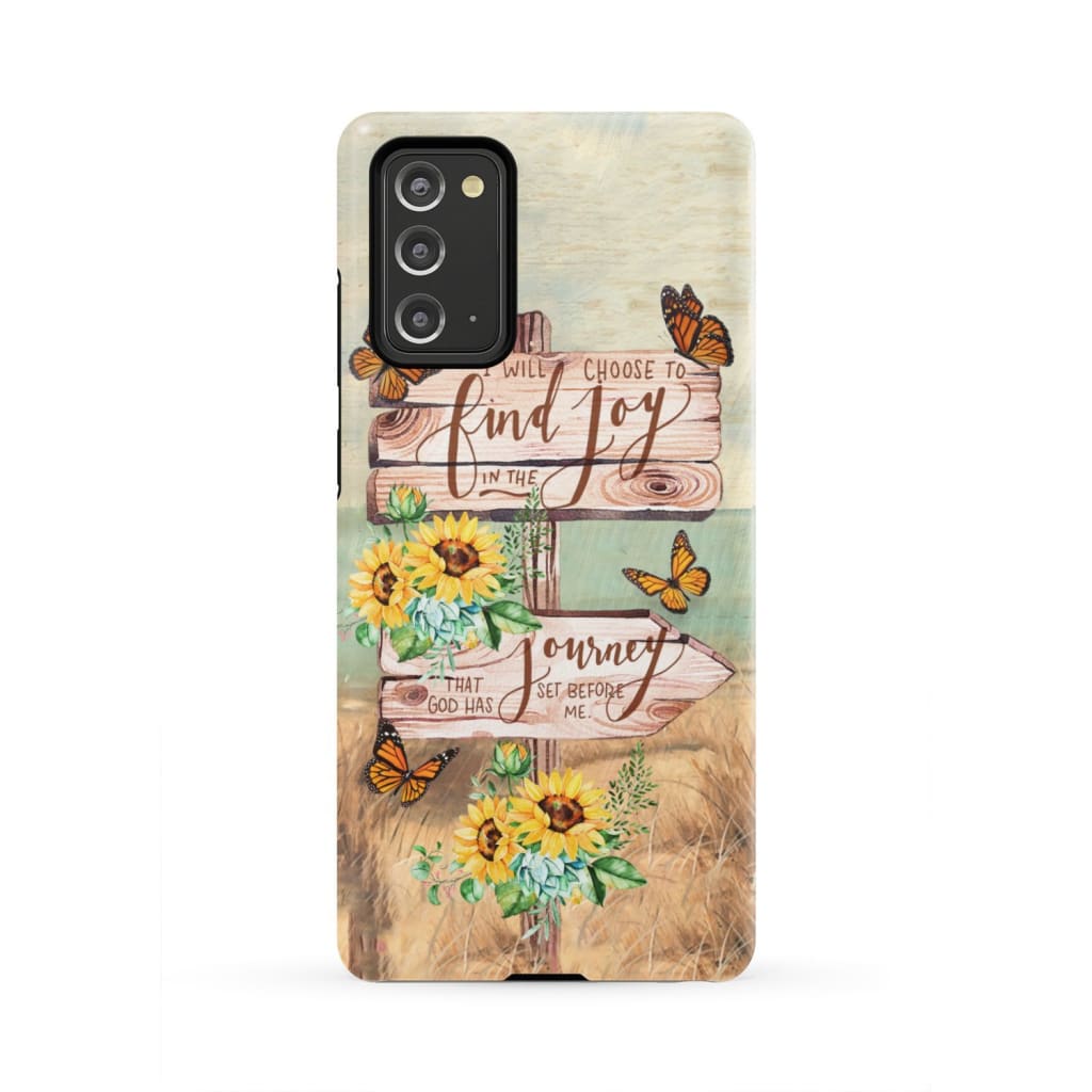 I Will Choose To Find Joy Phone Case - Christian Phone Cases - Religious Phone Case