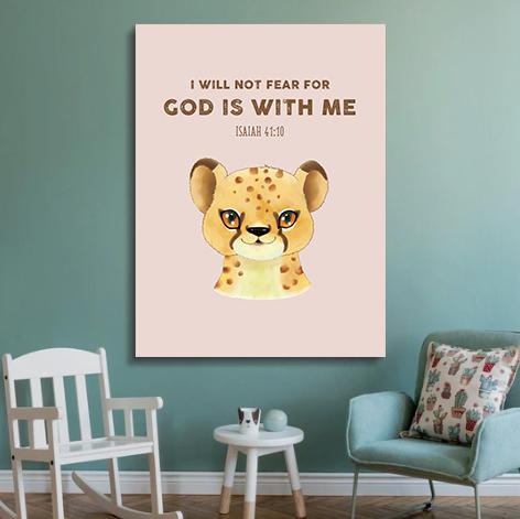 I Will Fear Not Canvas - Religious Canvas Art - Christian Canvas Wall Art - Ciaocustom