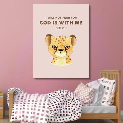 I Will Fear Not Canvas - Religious Canvas Art - Christian Canvas Wall Art - Ciaocustom