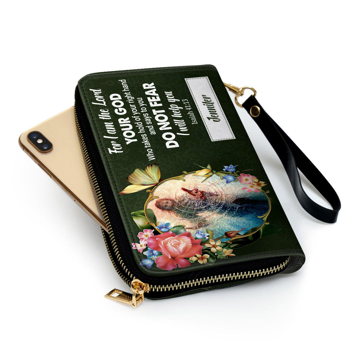 I Will Help You Clutch Purse For Women - Personalized Name - Christian Gifts For Women