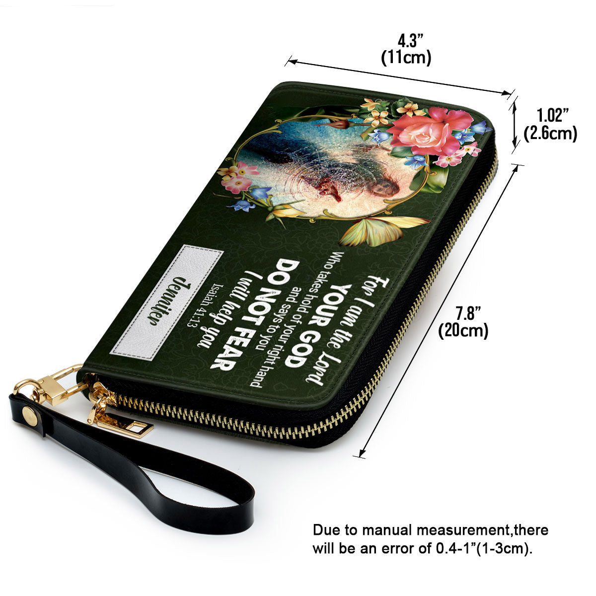 I Will Help You Clutch Purse For Women - Personalized Name - Christian Gifts For Women