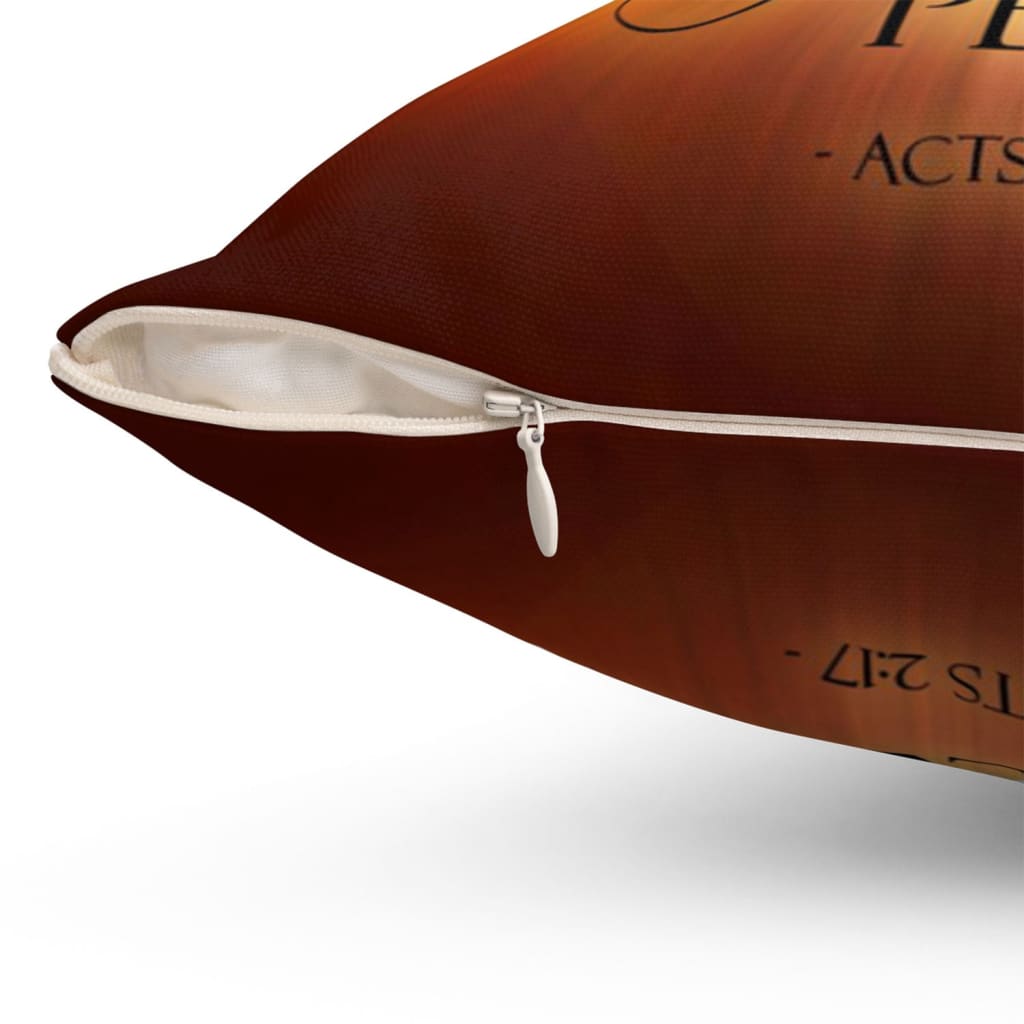 I Will Pour Out My Spirit On All People Acts 217 Bible Verse Pillow