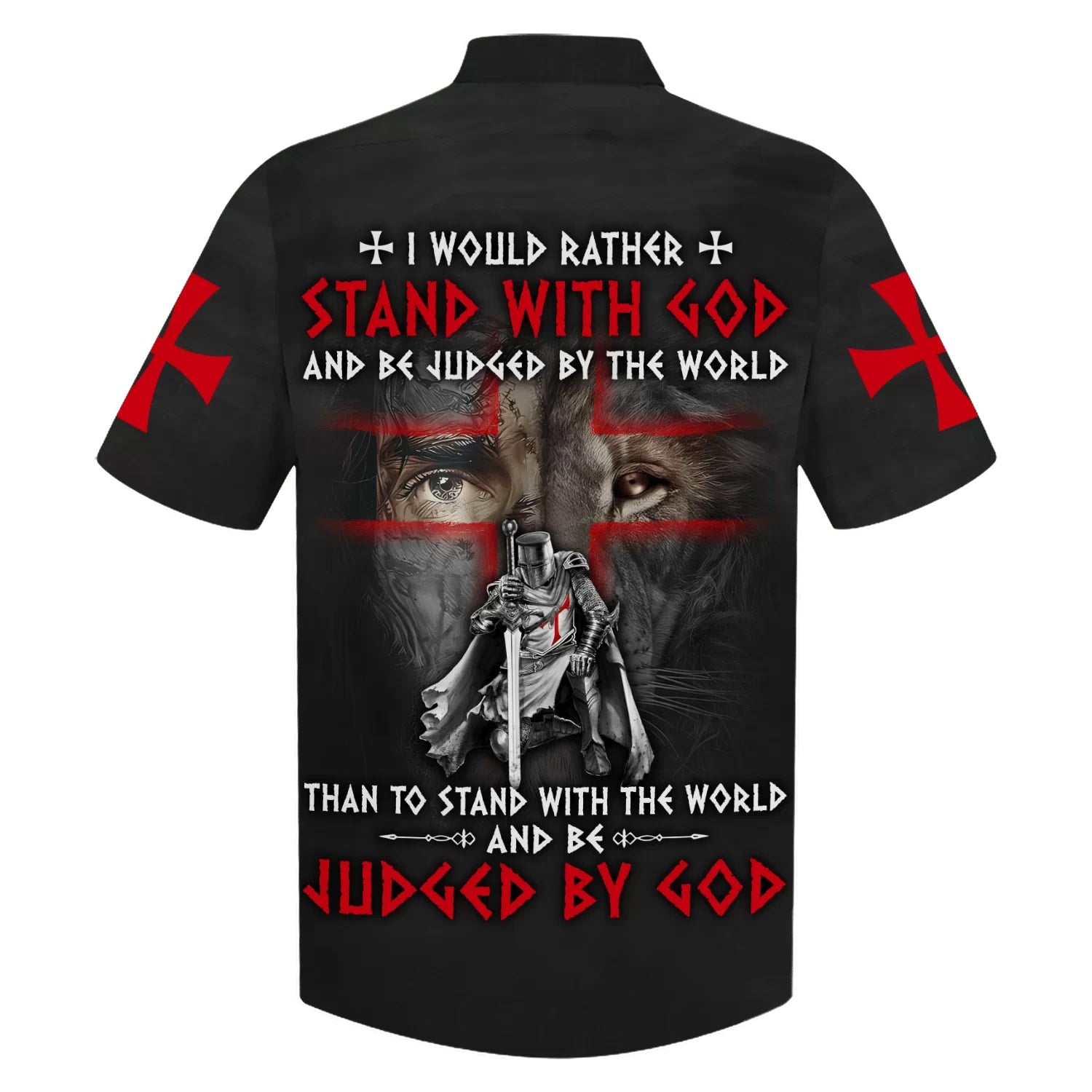I Would Rather Stand With God And Be Judged By The World Hawaiian Shirt - Best Hawaiian Shirts - Christian Hawaiian Shirt