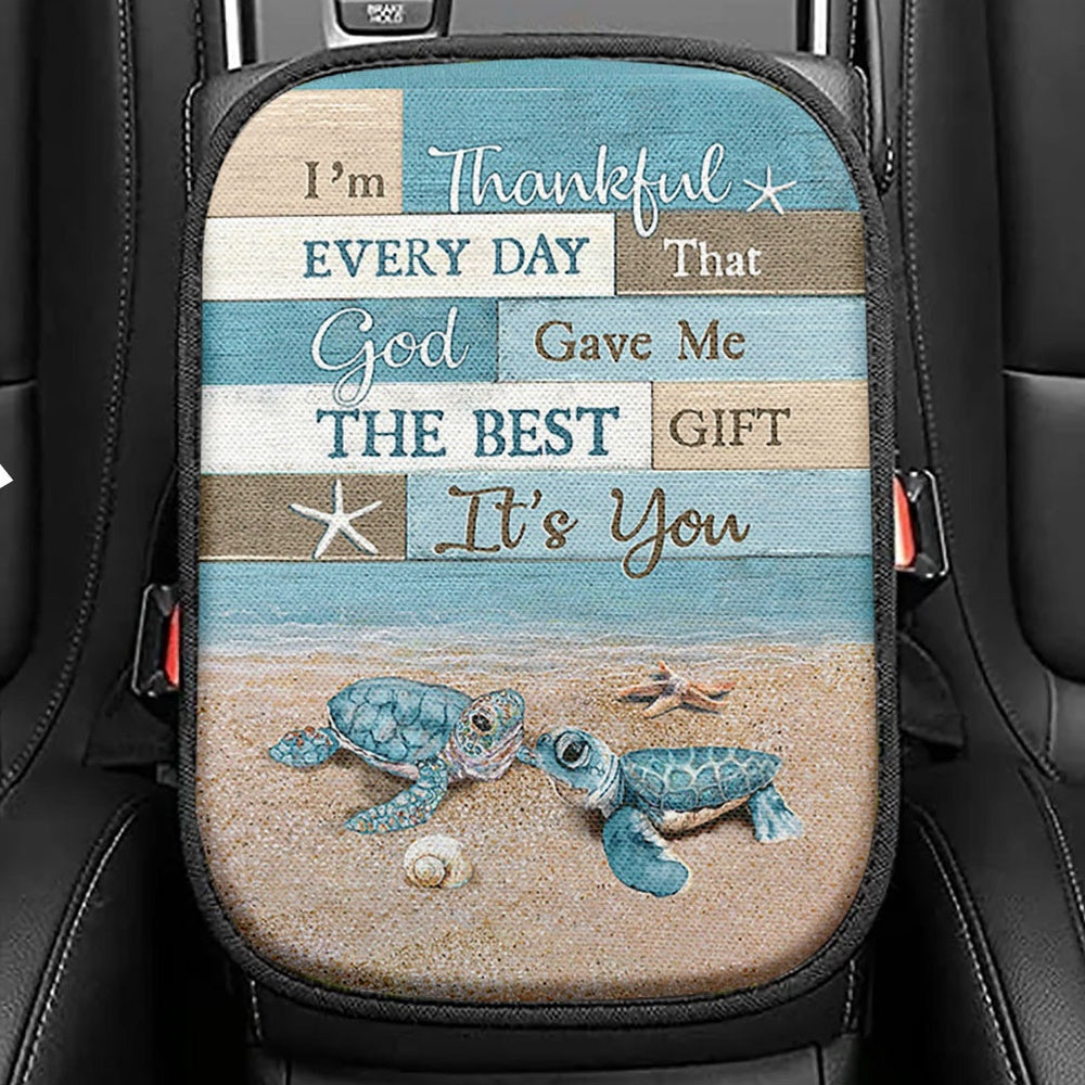 I'll Hold You In My Heart Until I Can Hold You In Heaven Labrador Retriever Seat Box Cover, Jesus Car Center Console Cover, Bible Car Armrest Cover