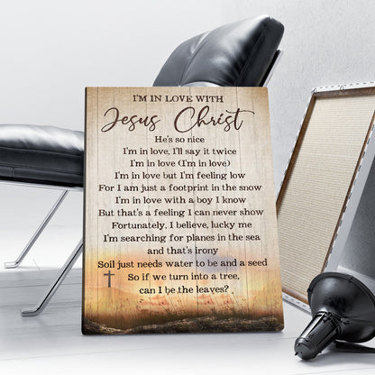 I'm In Love With Jesus Christ Canvas Wall Art