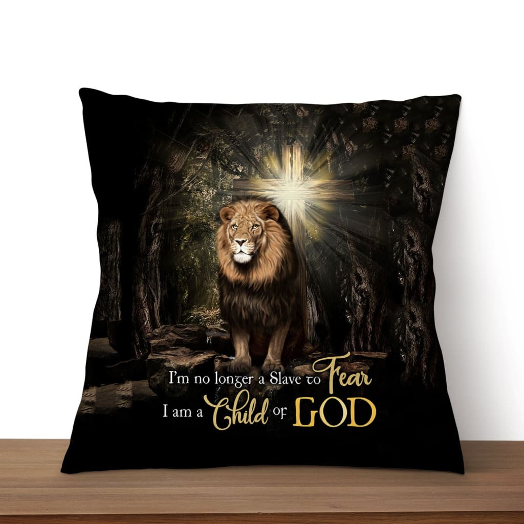 I'm No Longer A Slave To Fear Christian Pillow