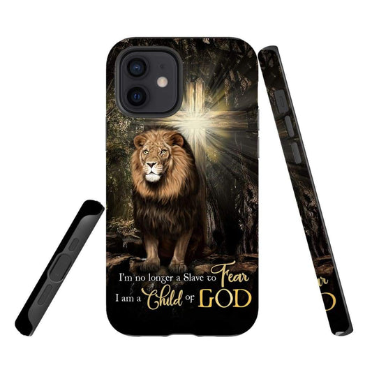 I'm No Longer A Slave To Fear Lion Of Judah Phone Case - Scripture Phone Cases - Iphone Cases Christian