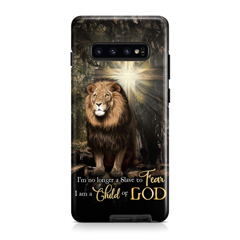 I'm No Longer A Slave To Fear Lion Of Judah Phone Case - Scripture Phone Cases - Iphone Cases Christian