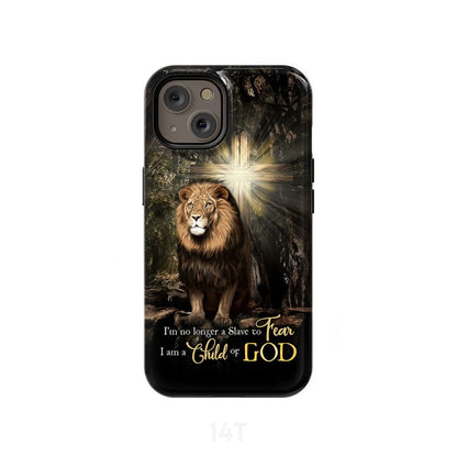 I'm No Longer A Slave To Fear Lion Of Judah Phone Case - Scripture Phone Cases - Iphone Cases Christian