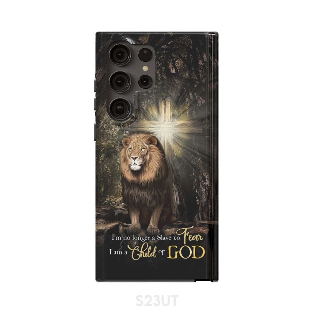 I'm No Longer A Slave To Fear Lion Of Judah Phone Case - Scripture Phone Cases - Iphone Cases Christian