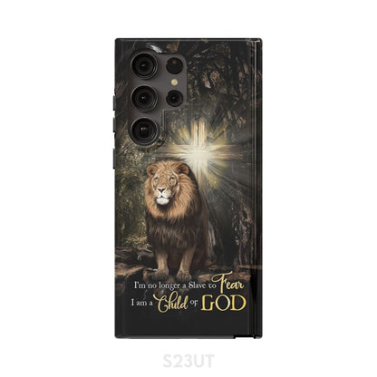 I'm No Longer A Slave To Fear Lion Of Judah Phone Case - Scripture Phone Cases - Iphone Cases Christian