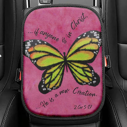 I'm On Team Jesus Seat Box Cover, Lion & Warrior Car Center Console Cover, Jesus Car Interior Accessories