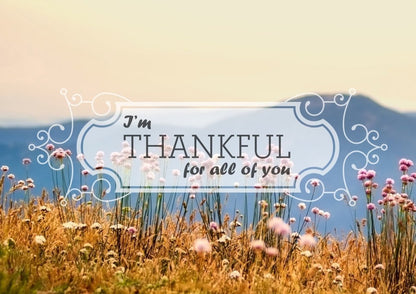 I'm Thankful For All Of You Wall Art Canvas Print - Christian Canvas Wall Art