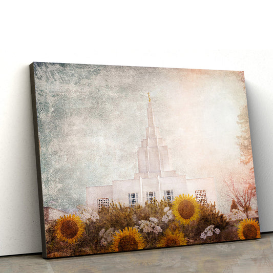 Idaho Falls Temple Brightness Of Hope Canvas Wall Art - Jesus Christ Picture - Canvas Christian Wall Art