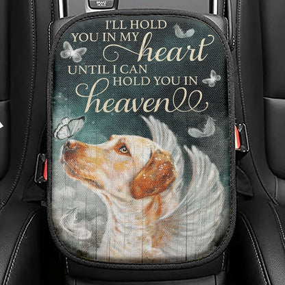 If Anyone Is In Christ He Is A New Creation Butterfly Seat Box Cover, Christian Car Center Console Cover, Religious Car Interior Accessories