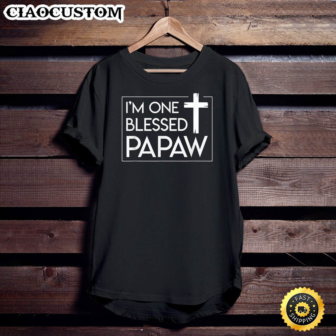 Im One Blessed Papaw Cool Saying Gift - Christian Shirt