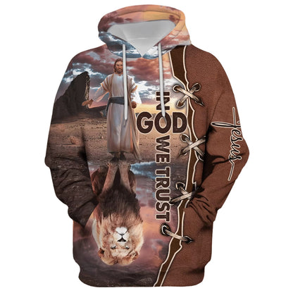 In God We Trust Hoodie - Men & Women Christian Hoodie - 3D Printed Hoodie