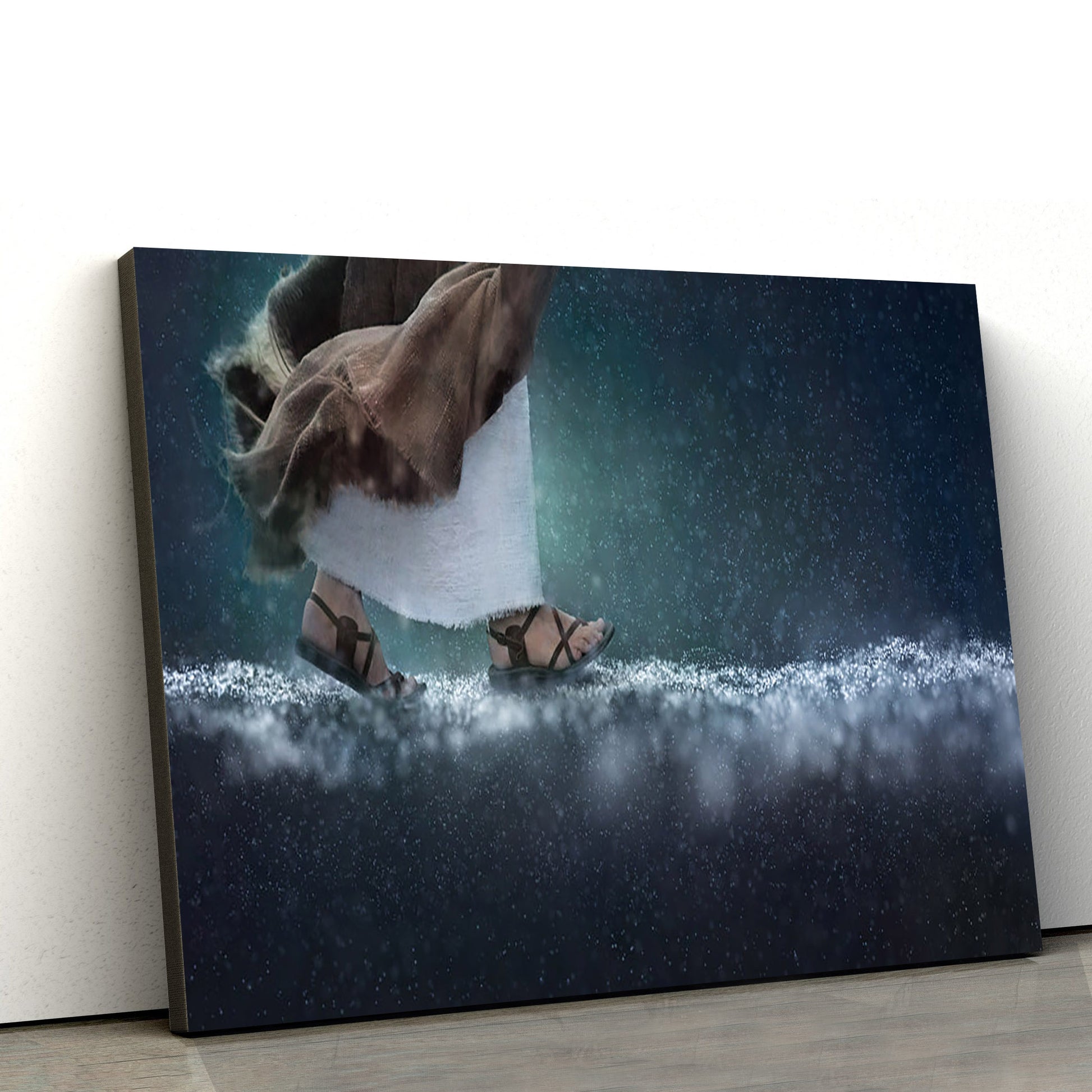 In Hallowed Steps  Canvas Picture - Jesus Christ Canvas Art - Christian Wall Art