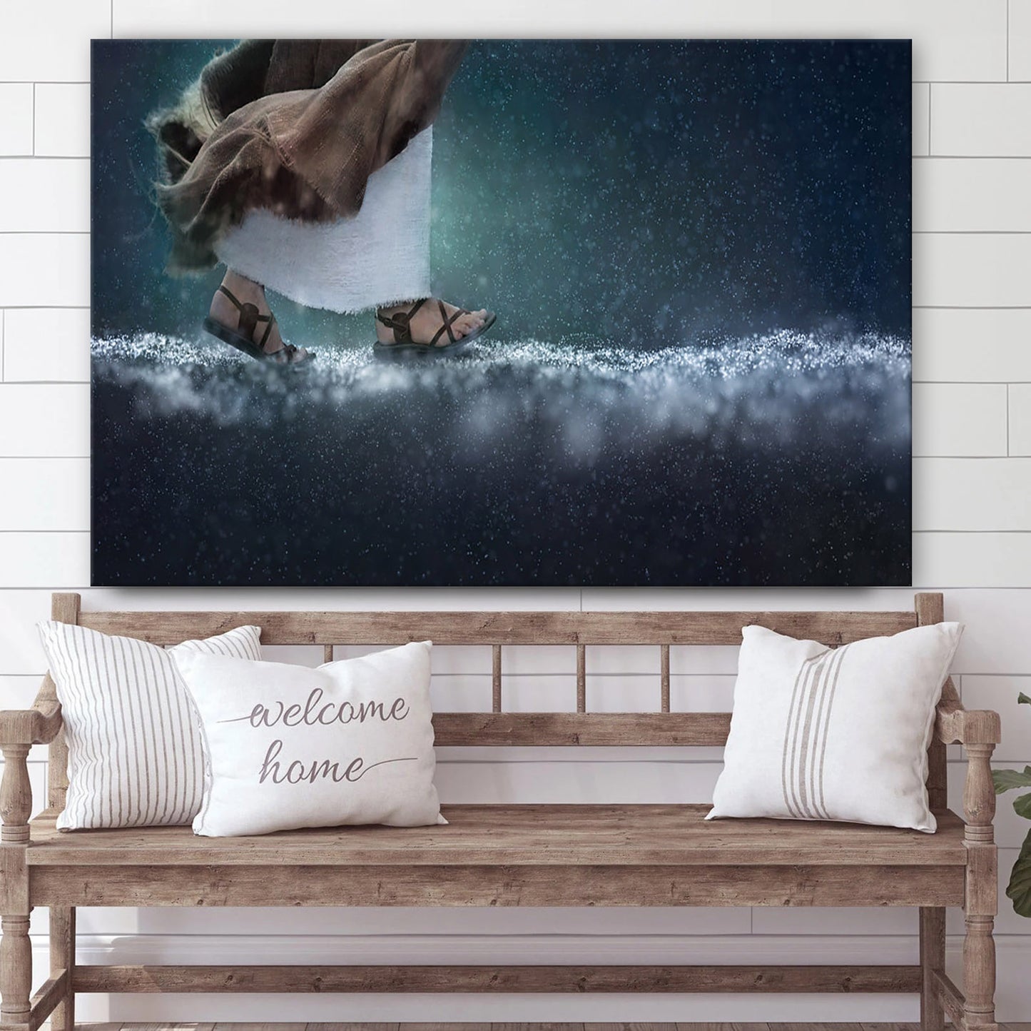 In Hallowed Steps  Canvas Picture - Jesus Christ Canvas Art - Christian Wall Art