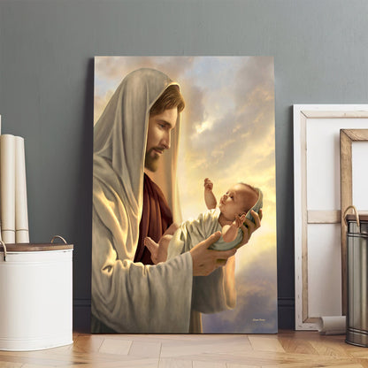 In His Constant Care Canvas Picture - Jesus Canvas Wall Art - Christian Wall Art