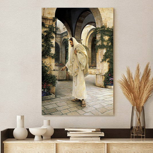 In His Constant Care  Canvas Wall Art - Jesus Canvas Pictures - Christian Wall Art