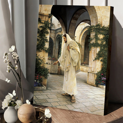 In His Constant Care  Canvas Wall Art - Jesus Canvas Pictures - Christian Wall Art