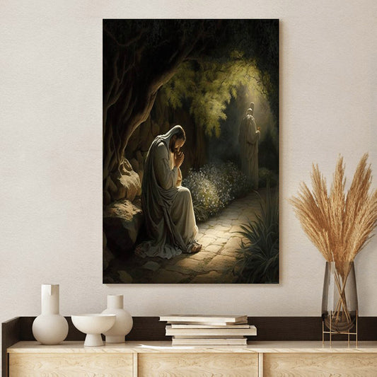 In His Hour Of Agony - Canvas Pictures - Jesus Canvas Art - Christian Wall Art