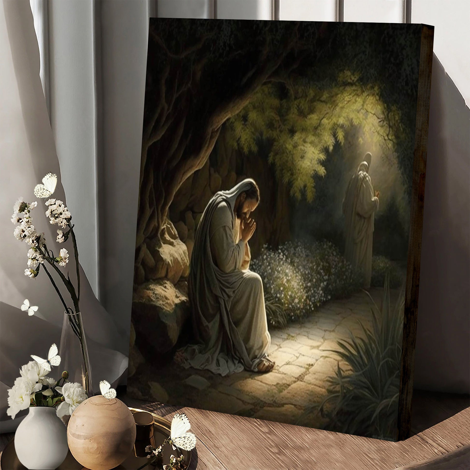 In His Hour Of Agony - Canvas Pictures - Jesus Canvas Art - Christian Wall Art