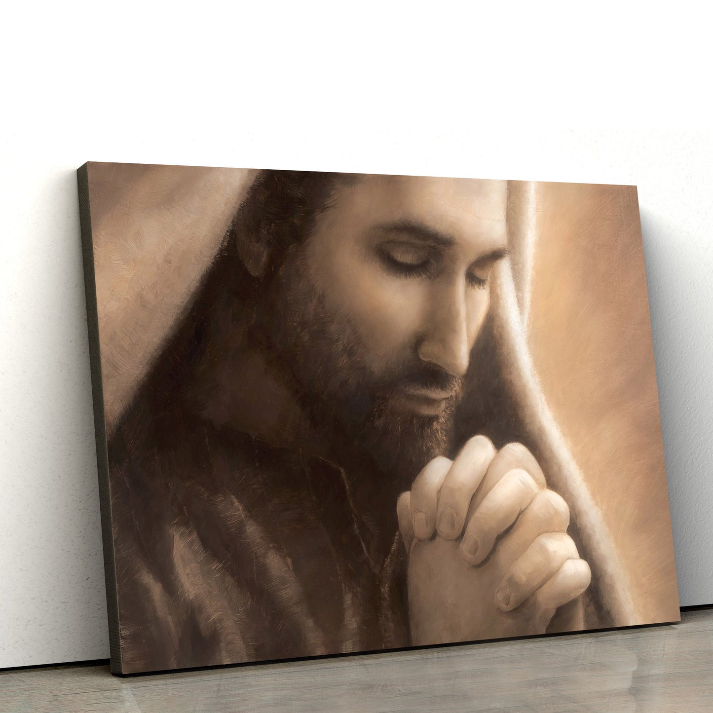 In Humility 1 Canvas Picture - Jesus Canvas Wall Art - Christian Wall Art