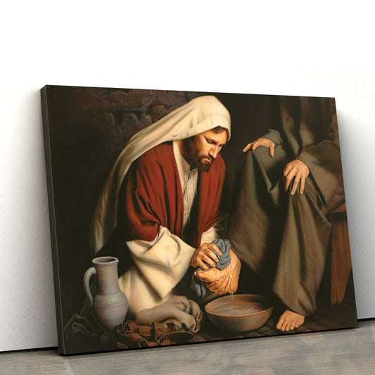 In Humility Canvas Picture - Jesus Christ Canvas Art - Christian Wall Art