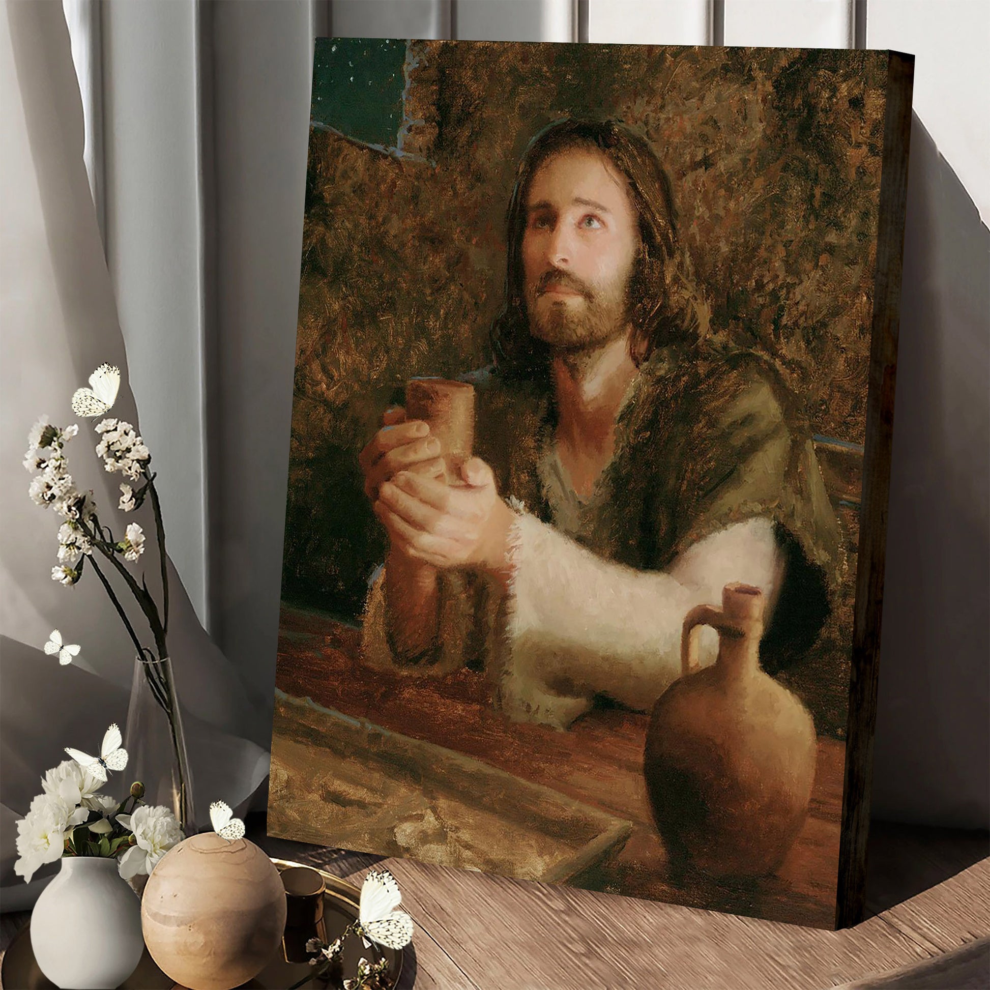 In Remembrance Canvas Wall Art - Jesus Picture - Jesus Portrait Canvas