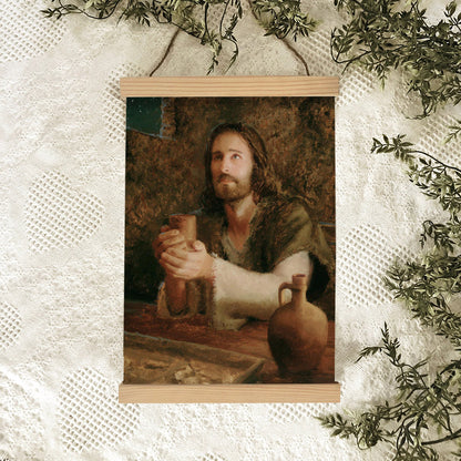 In Remembrance Hanging Canvas Wall Art - Jesus Picture - Jesus Portrait Canvas - Religious Canvas