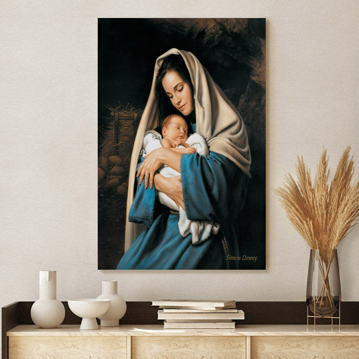 In The Arms Of Mary Canvas Pictures - Jesus Christ Canvas Art - Christian Wall Art