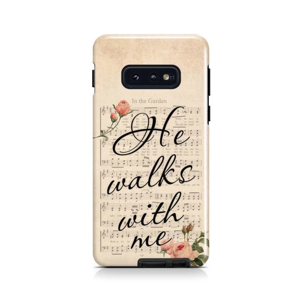 In The Garden Hymn He Walks With Me Christian Phone Case - Scripture Phone Cases - Iphone Cases Christian