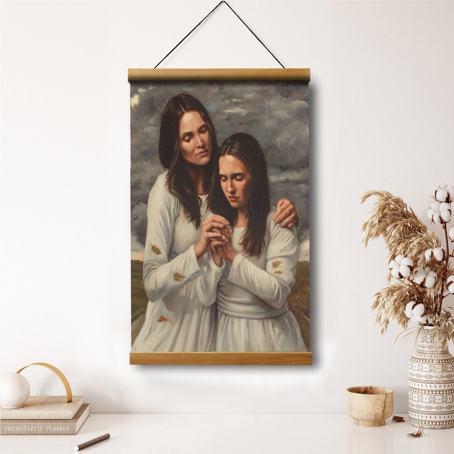 In The Strength Of The Lord Hanging Canvas Wall Art - Gift For Mom - Religious Canvas