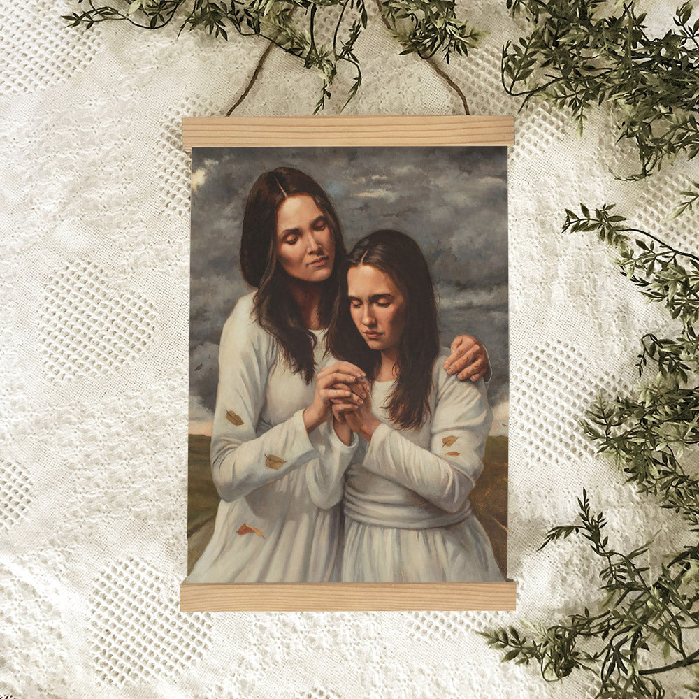 In The Strength Of The Lord Hanging Canvas Wall Art - Gift For Mom - Religious Canvas