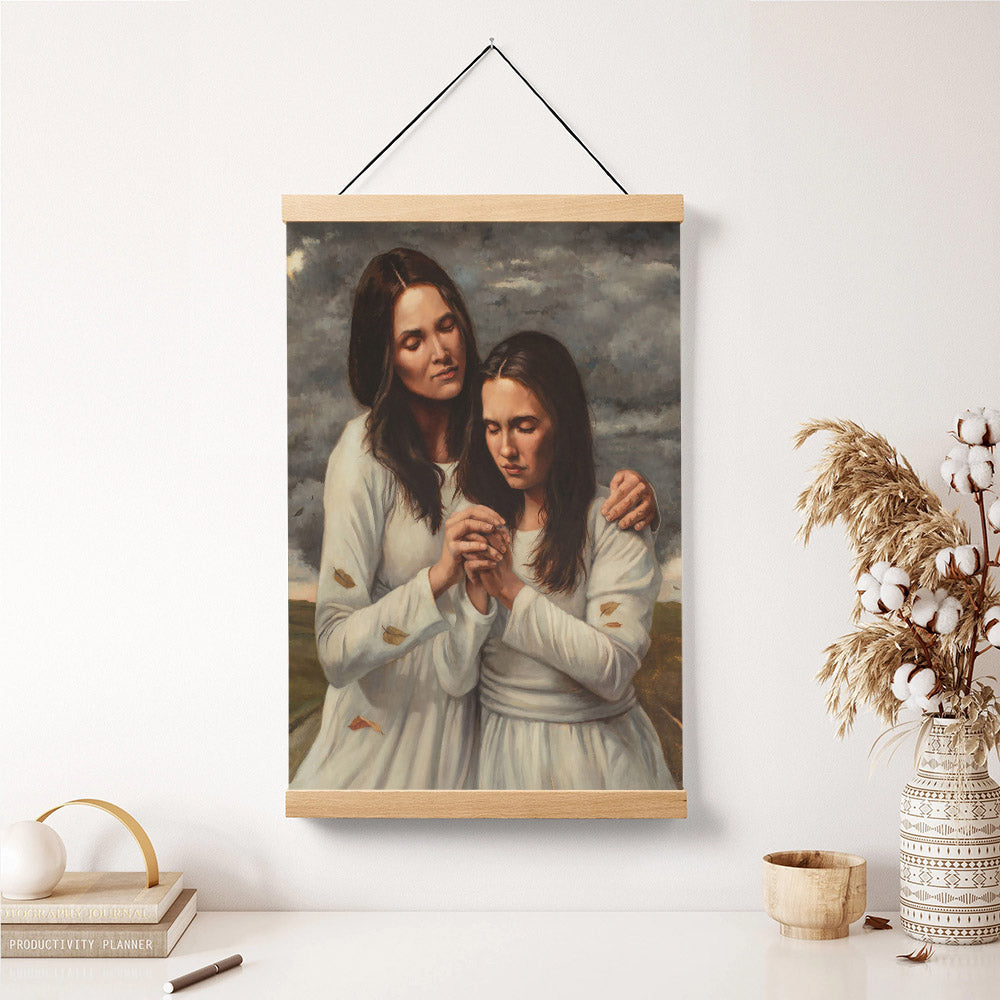 In The Strength Of The Lord Hanging Canvas Wall Art - Gift For Mom - Religious Canvas