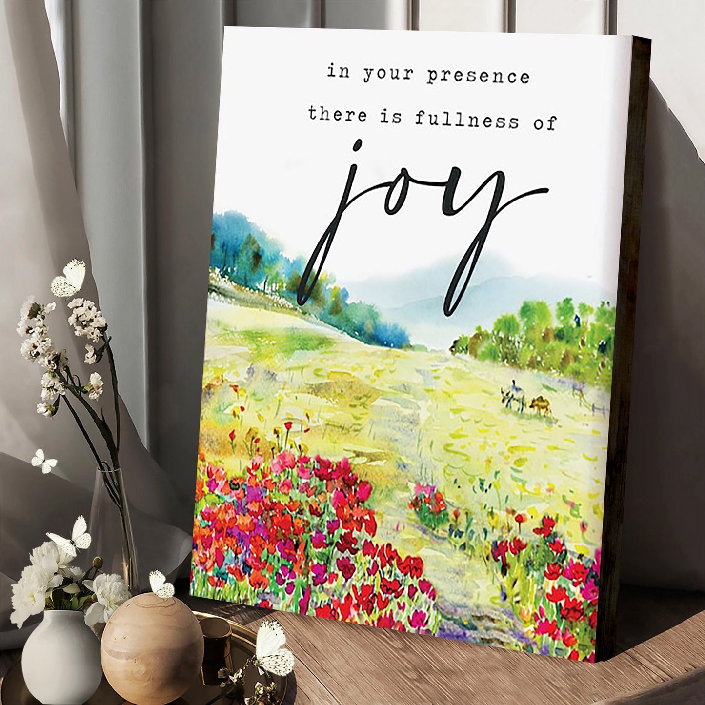 In Your Presence There Is Fullness Of Joy - Jesus Christ Canvas - Christian Wall Art - Religious Canvas Art