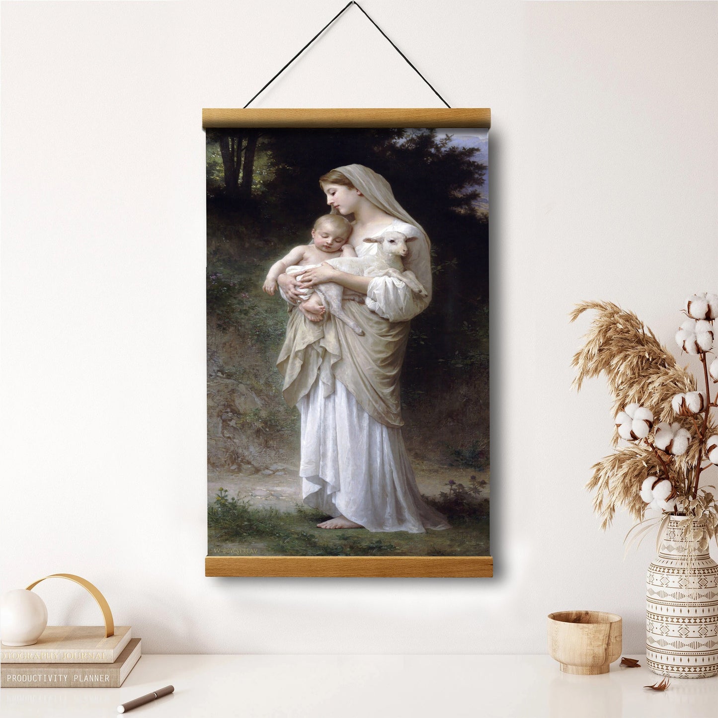 Innocence Hanging Canvas Wall Art - Christian Wall Art Decor - Religious Hanging Canvas Wall Art