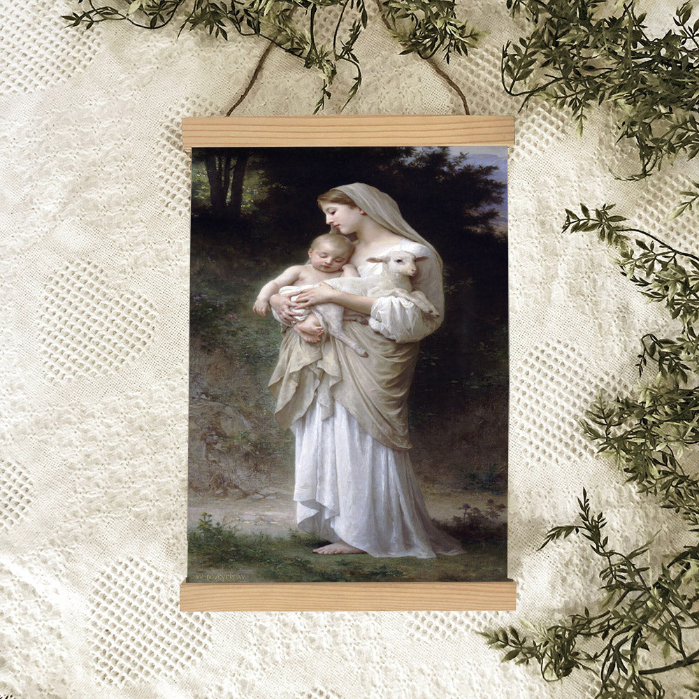 Innocence Hanging Canvas Wall Art - Christian Wall Art Decor - Religious Hanging Canvas Wall Art