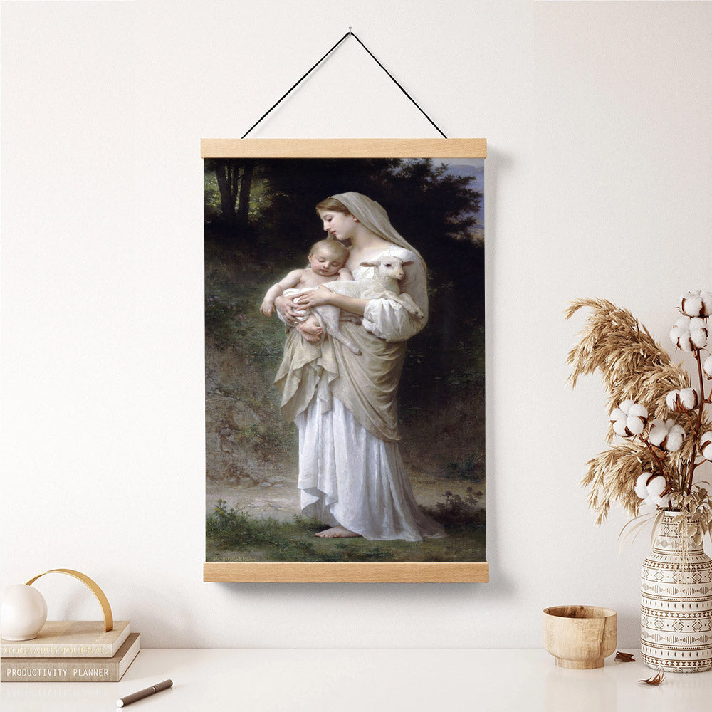 Innocence Hanging Canvas Wall Art - Christian Wall Art Decor - Religious Hanging Canvas Wall Art