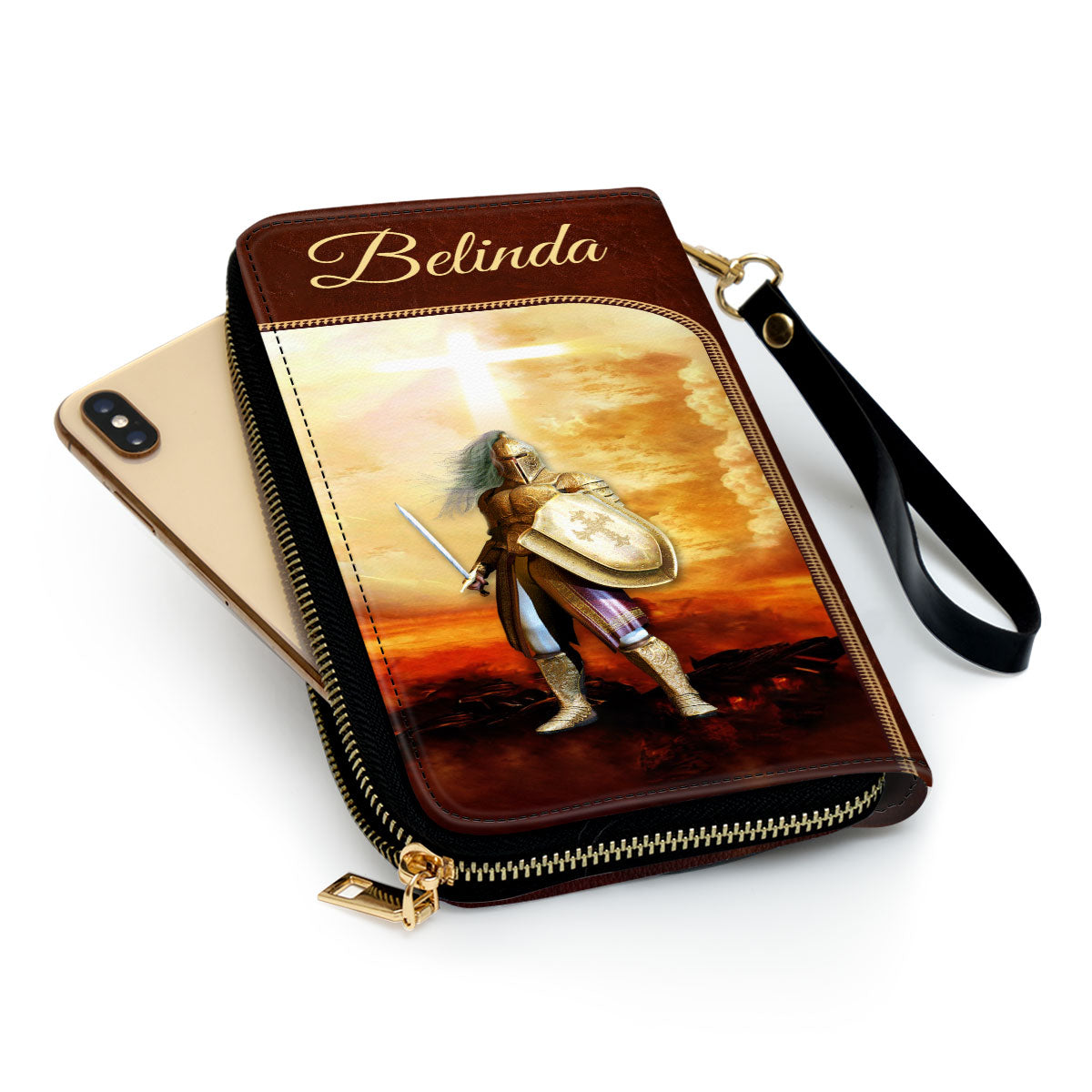 Inspirational Religious Gifts For Women The Gospel Of Peace Clutch Purse For Women - Personalized Name - Christian Gifts For Women