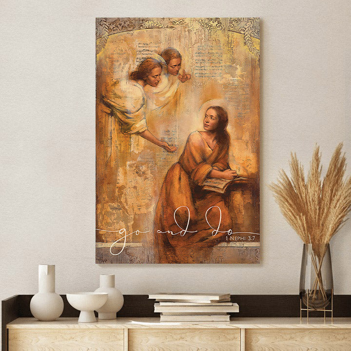 Interrupting Angels Canvas Picture - Jesus Canvas Wall Art - Christian Wall Art