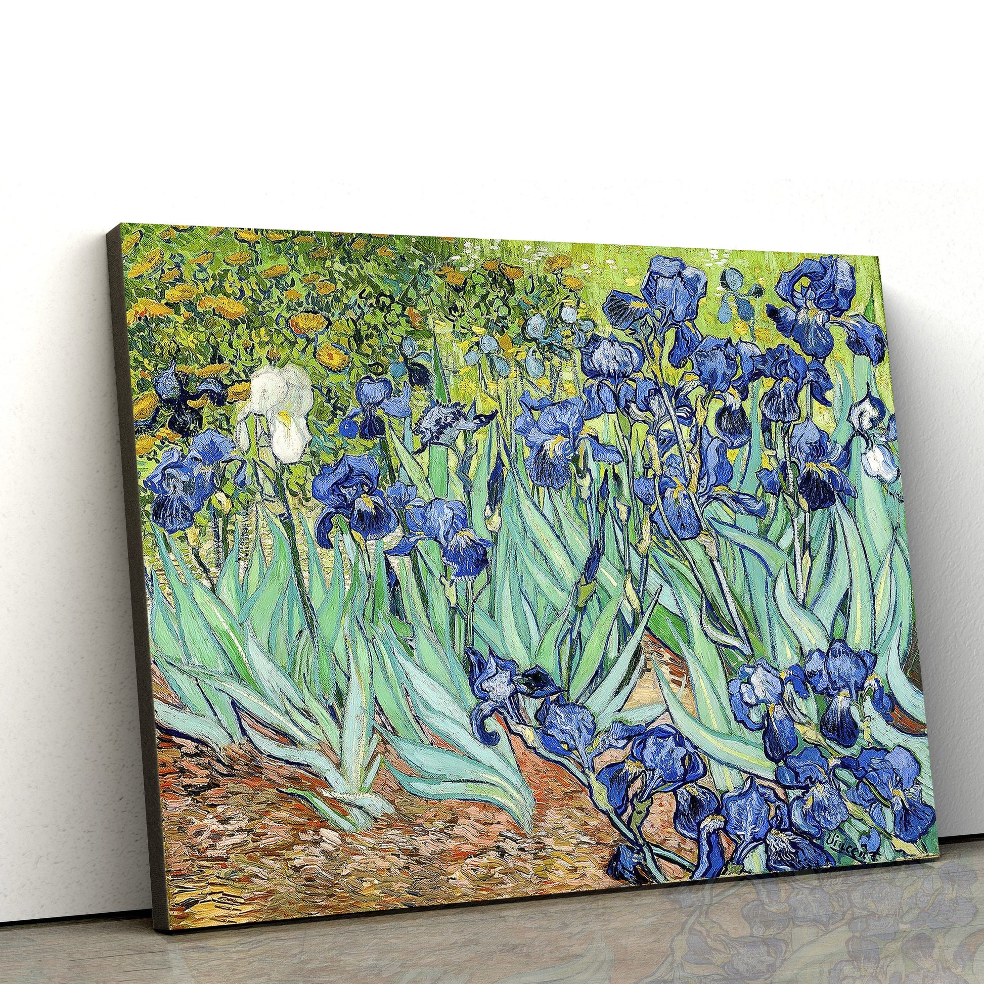 Irises Vincent Van Gogh Painting Canvas Wall Art - Canvas Wall Decor - Home Decor Living Room