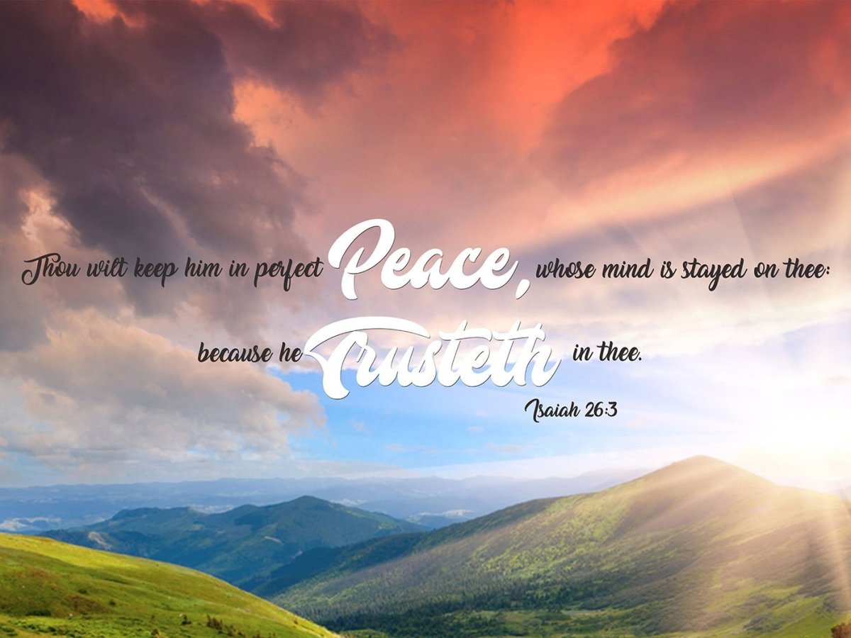 Isaiah 263 Kjv Canvas Wall Art Print - Christian Canvas Wall Art