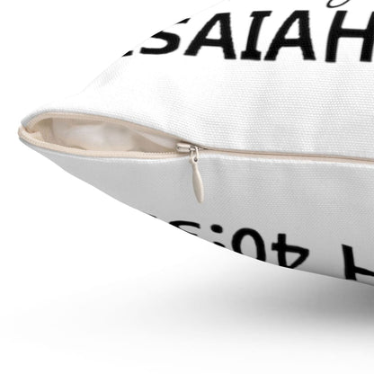 Isaiah 4031 She Will Run And Not Grow Weary Bible Verse Pillow