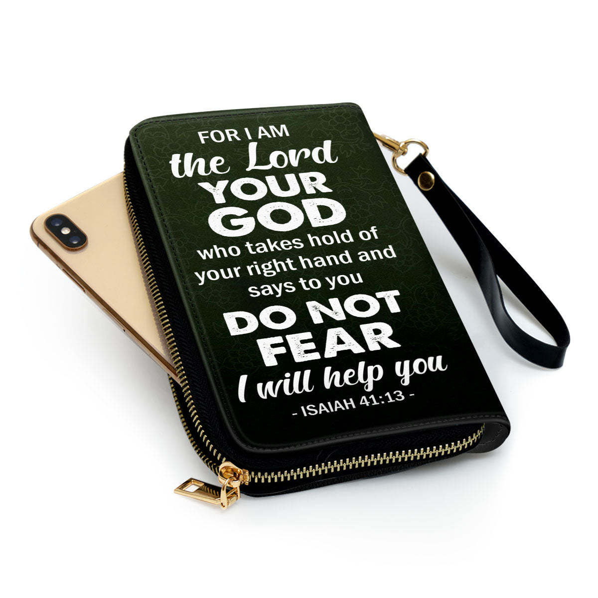 Isaiah 4113 Christ Gifts For Women Of God I Will Help You Clutch Purse For Women - Personalized Name - Christian Gifts For Women