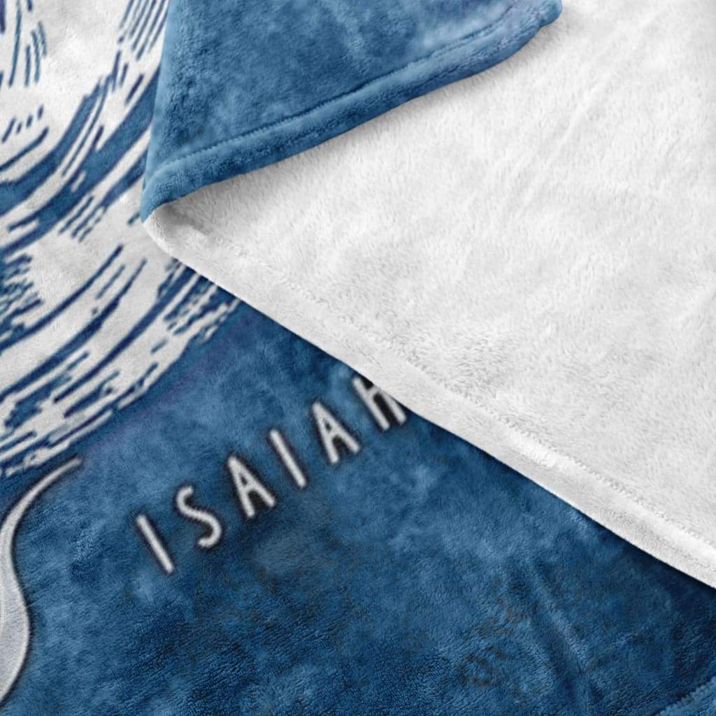 Isaiah 432 When You Pass Through The Waters I Will Be With You Fleece Blanket - Christian Blanket - Bible Verse Blanket