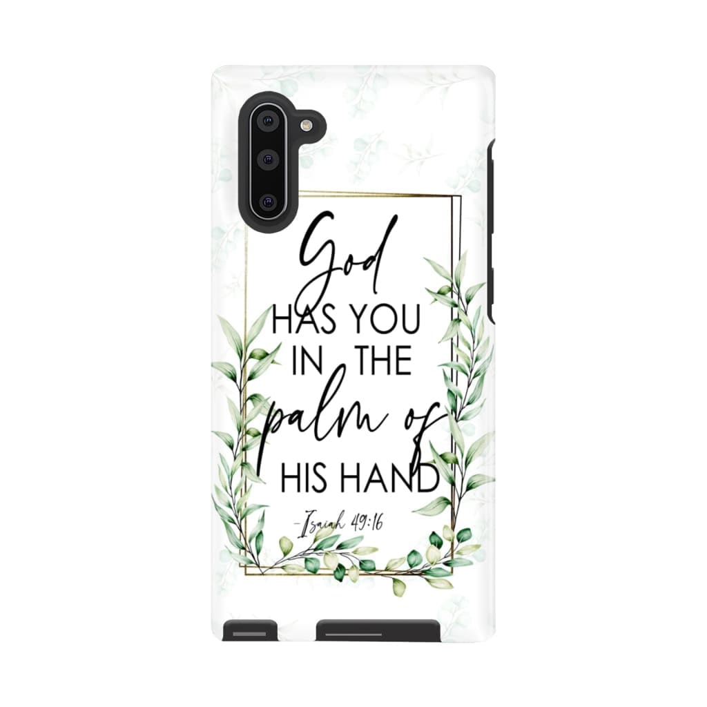 Isaiah 4916 God Has You In The Palm Of His Hand Flower Phone Case - Bible Verse Phone Cases - Inspirational Bible Scripture iPhone Cases